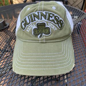Guinness Extra Stout  1759 Strapback Hat Green One Size Embroidered Strapback